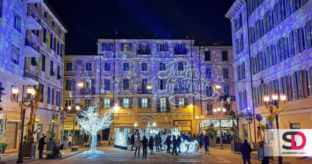 Accensione luminarie a Sanremo per il Natale 2025