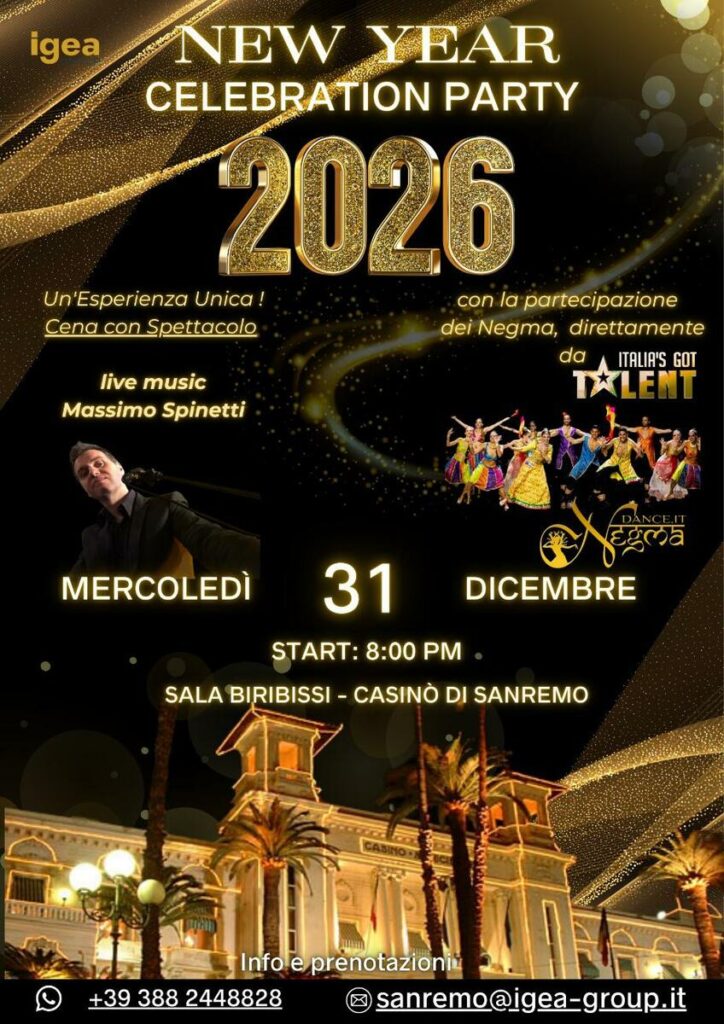 capodanno 2026 al biribissi di sanremo