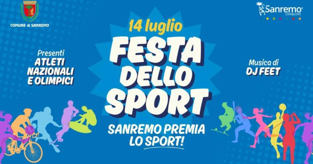 copertina della festa dello sport 2025 a Sanremo