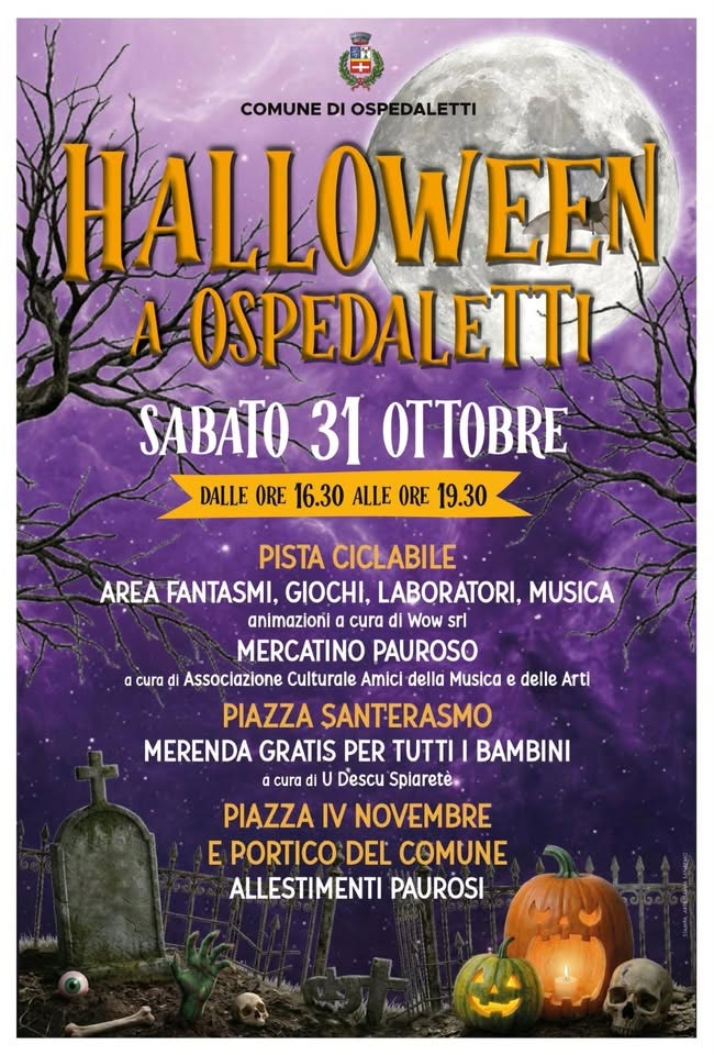 Locandina Halloween 2026 a Ospedaletti