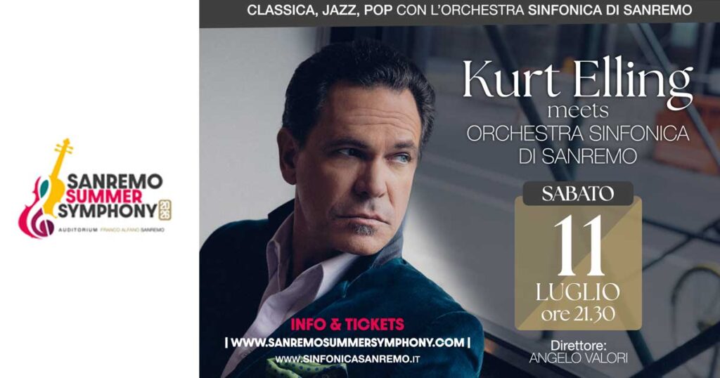 KURT ELLING meets Orchestra Sinfonica di Sanremo, Sanremo Summer Symphony 2026