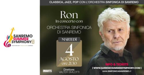 Ron con l’Orchestra Sinfonica di Sanremo
