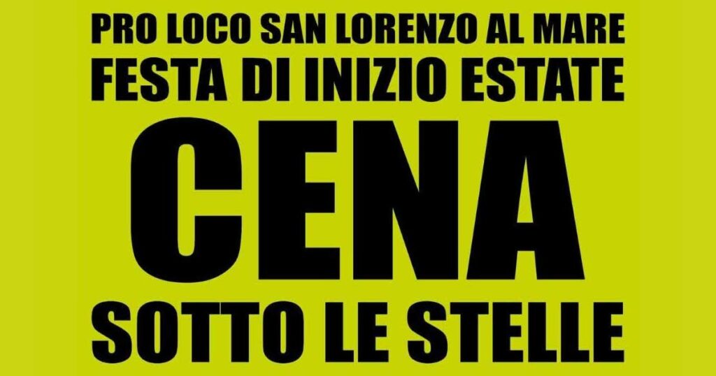 festa inizio estate san lorenzo al mare