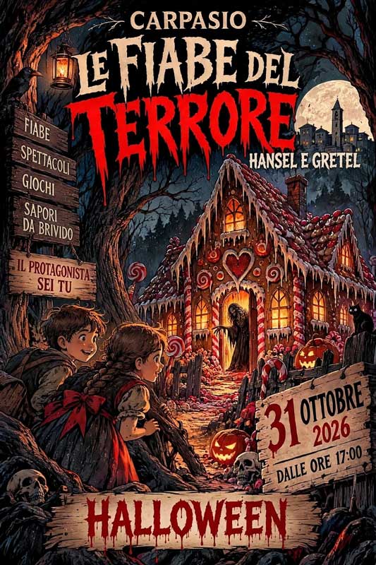 Locandina Fiabe del Terrore, Halloween 2026 a Carpasio